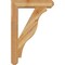 Ekena Millwork Funston Craftsman Rough Sawn Bracket w/ Offset Brace, Western Red Cedar, 6"W x 24"D x 36"H BKT0604X24X36FST04RWR - alternate 2